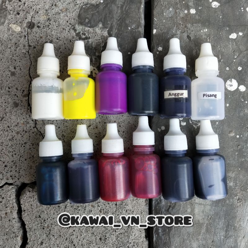 pewarna slime / pewarna slime neon / GOM / pengharum slime / essence /  pewangi slime / metalic powd