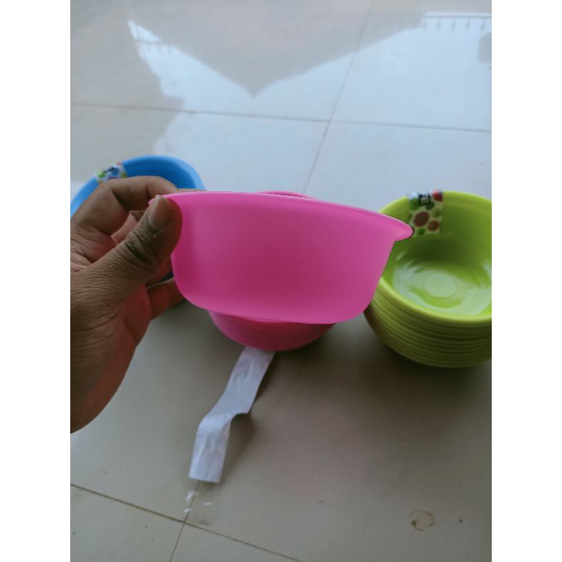 mangkok plastik murah / mangkok soup  warna cerah  bowl sunlife 803