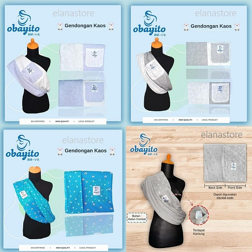Obayito Geos Gendongan Kaos GEKA d/h Obayiku SNI
