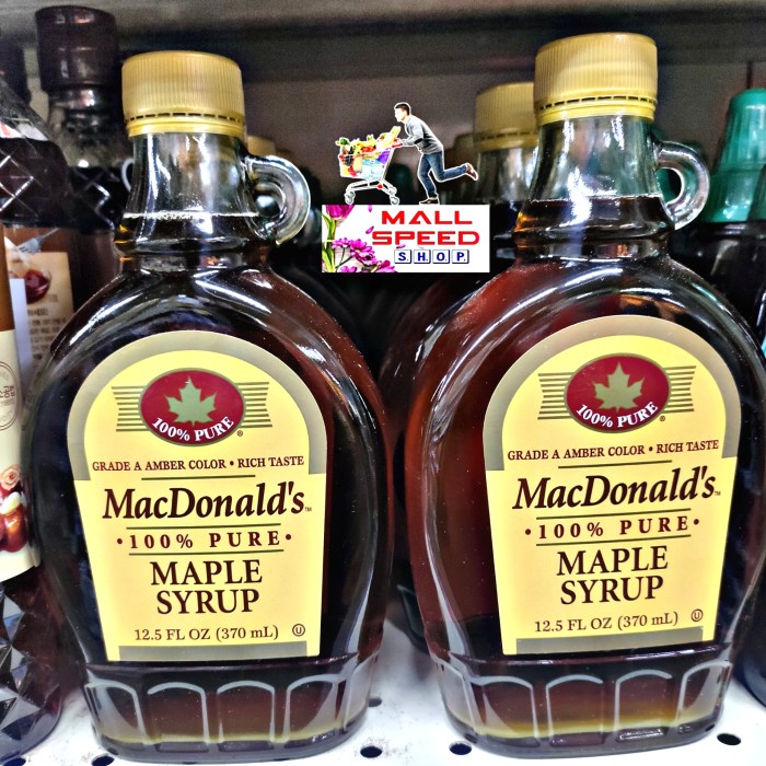 

Ready - Mcdonald Mac Mc Donald Donald'S Donalds Sirup Mapel Maple Syrup 370 Ml