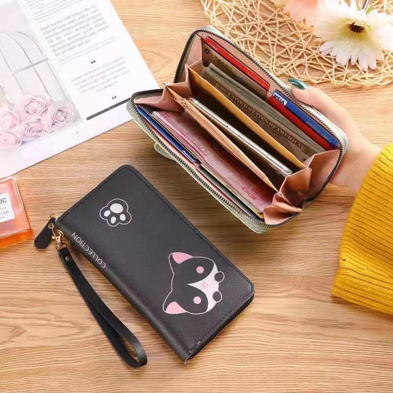 *ALIBAB1688*COD Dompet Panjang Wanita Dompet Wanita Panjang dengan Tali Pendek Import Alibaba1688