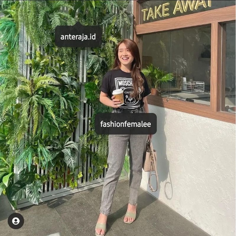 TSHIRT IMPORT MOSCHINO / KAOS IMPORT PREMIUM //FPFC TSHIRT OVERSIZE MOSCHIN0 IMPPRT