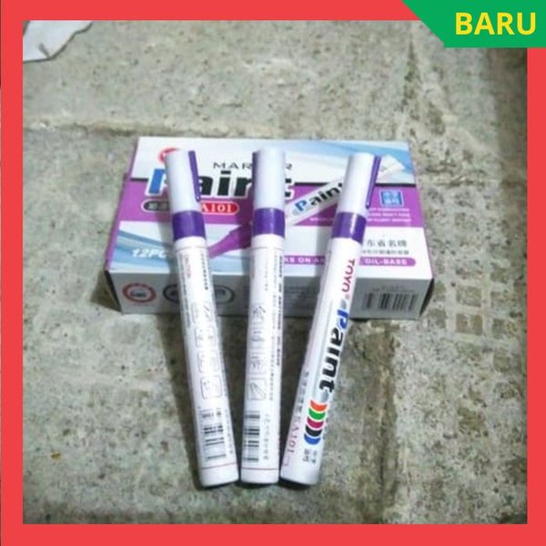 

(MURAH) Spidol Ban TOYO UNGU - Paint Marker Toyo Kualitas Terbaik