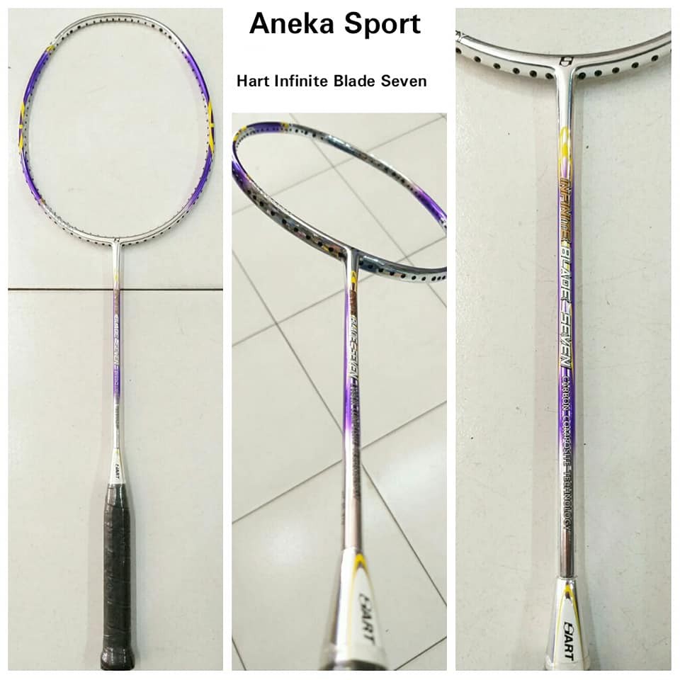 Raket Badminton Hart Infinite Blade Seven ( Chrome Ungu )(Over Size)