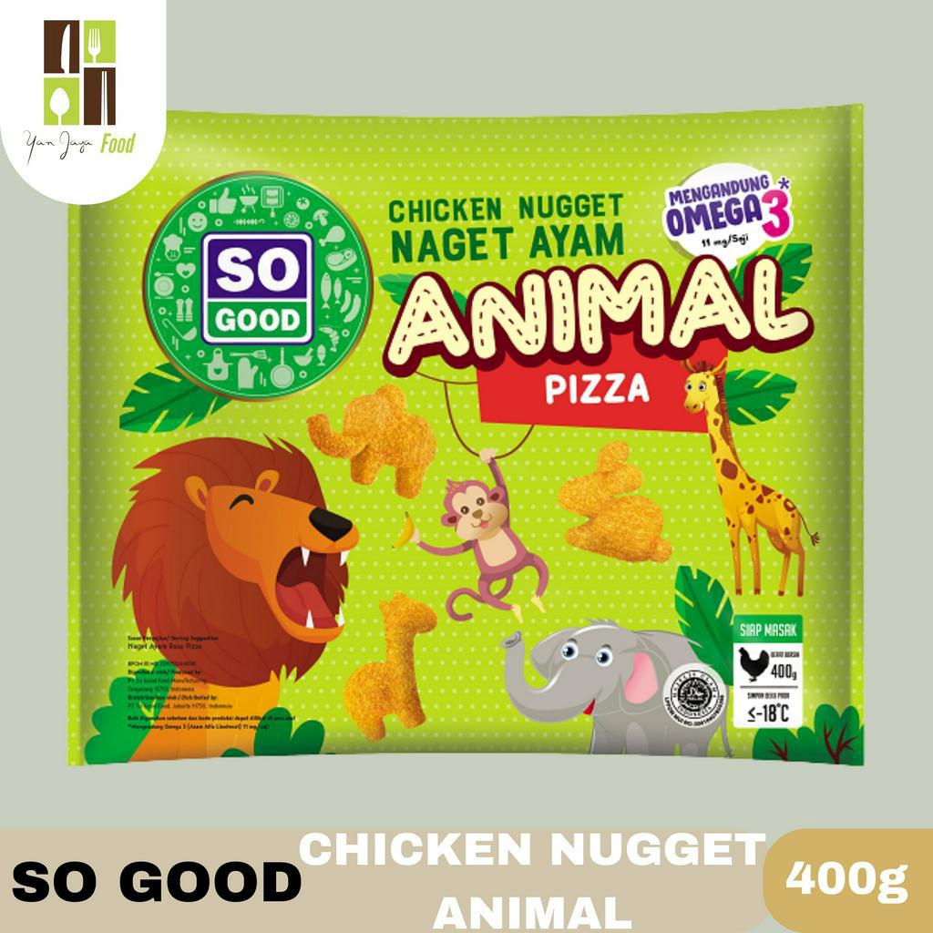 So Good Chicken Nugget / Naget Ayam Animal / Bumbu Pizza 400g