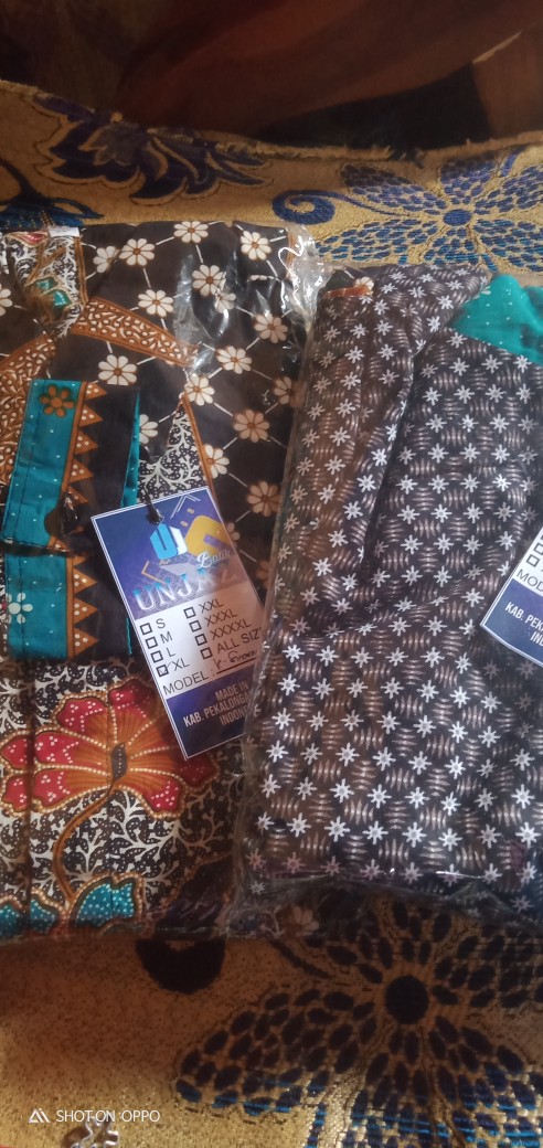 Couple Gamis Terbaru Kombinasi Elegan Ruffle Sarimbit Batik Etnic Ready Sampai Jumbo Ld 120