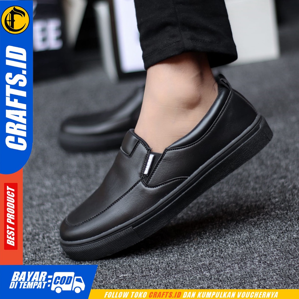 CRAFTS Irics - Sepatu Formal Pantofel Kerja Casual Slop Pria