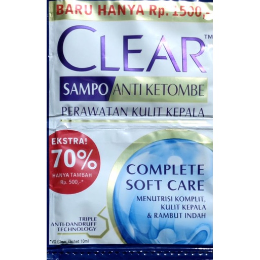 CLEAR SHAMPO RENCENG 12PCS