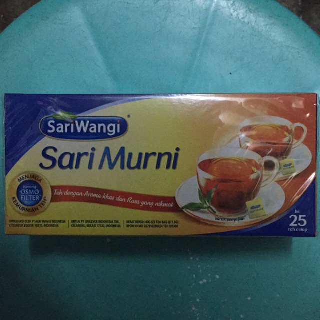 

Sari Wangi / Sari Murni isi 25 kantong teh celup