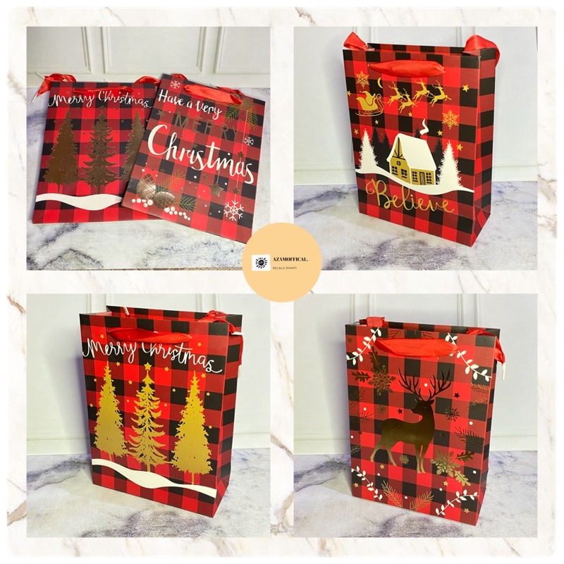 

PAPER BAG NATAL TAS NATAL MERRY CHRISTMAS CNY NATAL