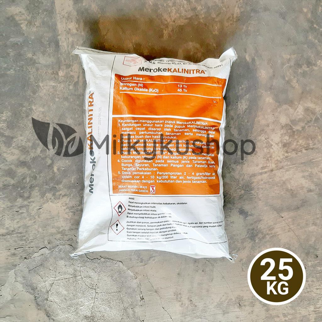 PUPUK MEROKE KALINITRA 25 KG KEMASAN PABRIK KNO3 VIA GOSEND GRAB