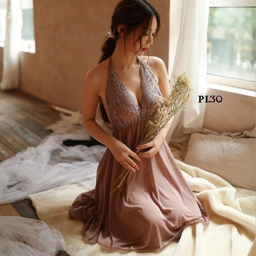 DISKON [SIAP KIRIM] BAJU TIDUR SEKSI LINGERIE SEXY NIGHT GOWN SEXY NUDE PL30