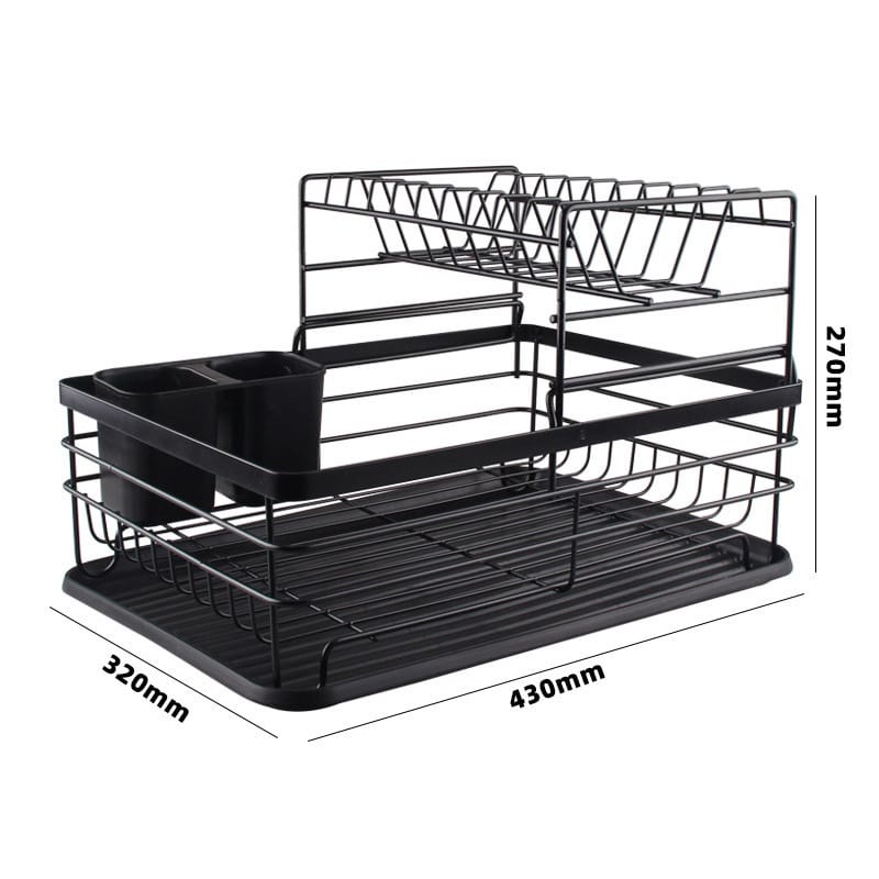 KOKOH &amp; ANTI KARAT! Rak Piring Wastafel anti karat berkualitas  2 Tingkat / Dish Rack 2 Tier