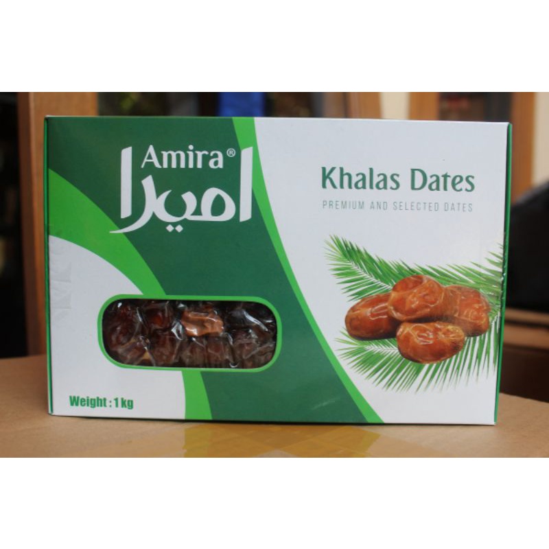 

Kurma Khalas Amira Premium dates 1kg - khalas madu/khalas basah