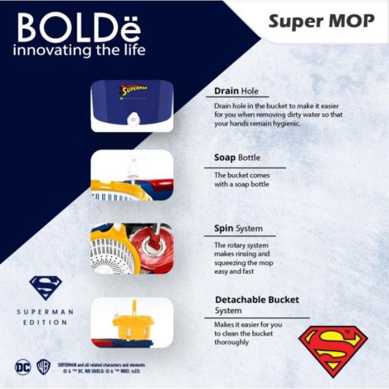 Bolde Super Mop Superman Edition