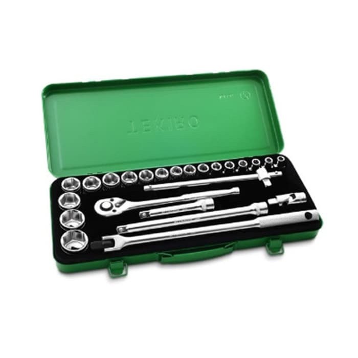 Kunci Sok 1/2" Set Tekiro 24PCS-12PT Box Besi