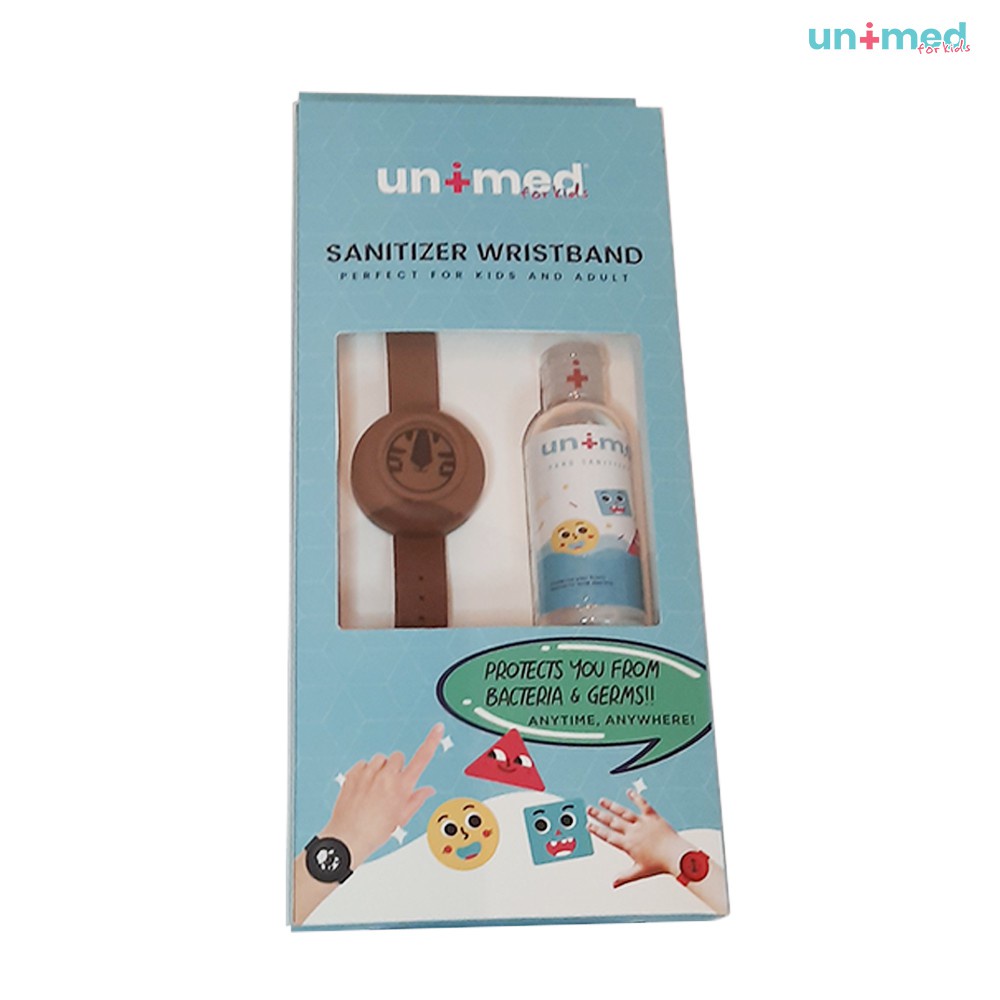 Unimed Kids Sanitizer Wristband Brown Tiger Gelang Sanitizer Anak dan Dewasa