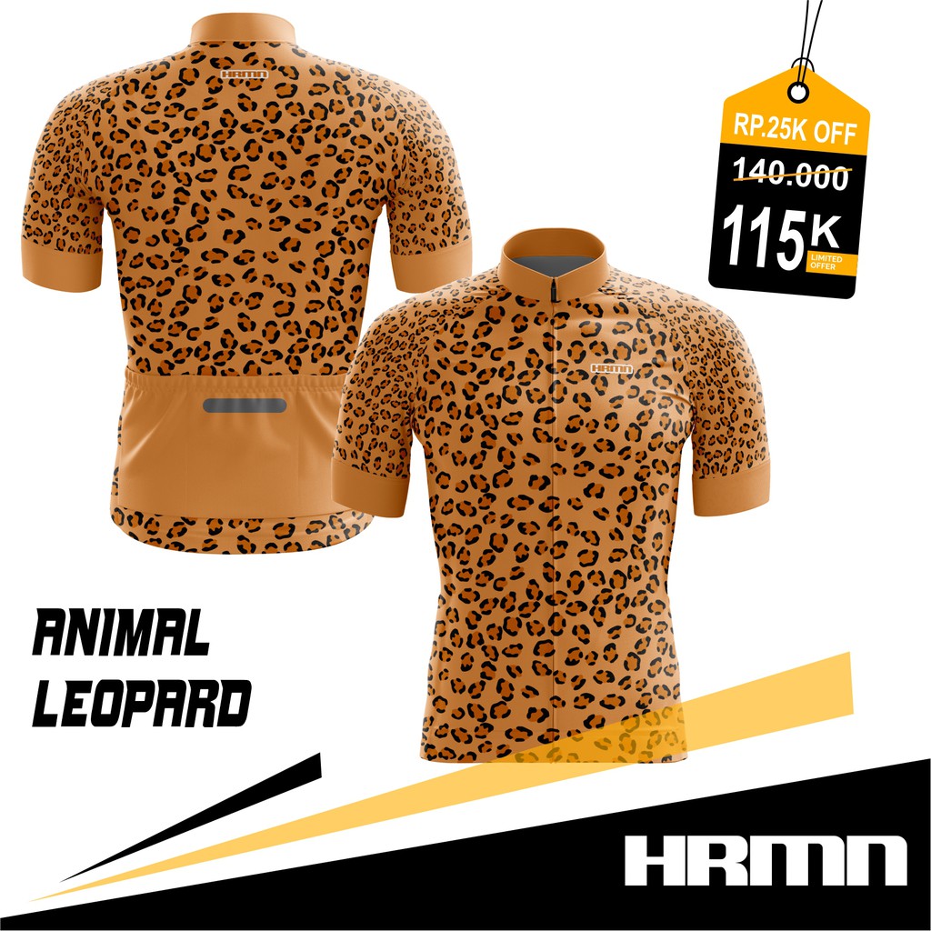 Jersey Road Bike / Jersey Roadbike - HRMN Animal Leopard