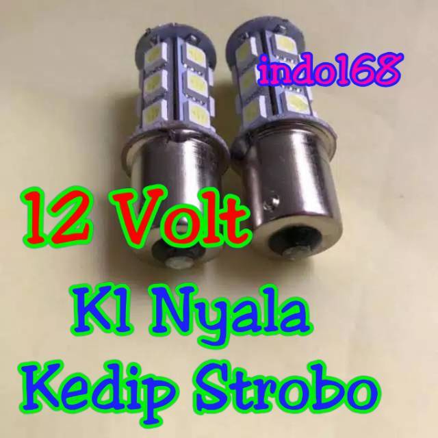 (INDO 168) sein mundur 12 volt 18 led kedip strobo