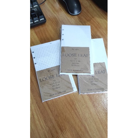 

kertas isian binder looseleaf A6 (30 lembar)