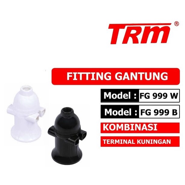 TRM Fitting Fiting Gantung + Kombinasi 2 Cabang / Fiting Lampu Gantung Kombinasi TRM