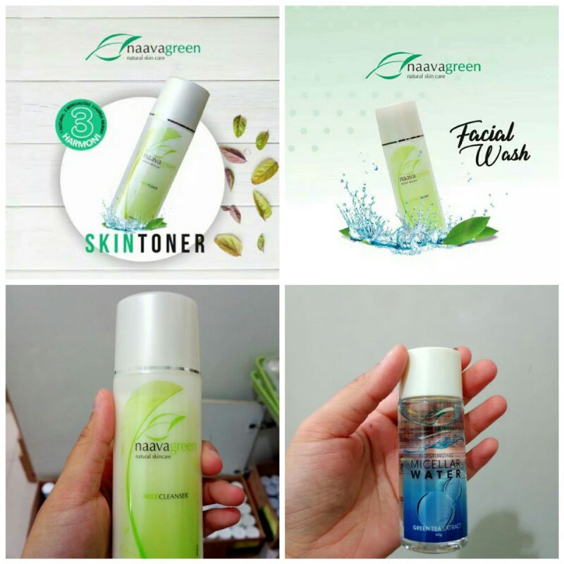 PAKET PEMBERSIH WAJAH NAAVAGREEN SKIN CARE