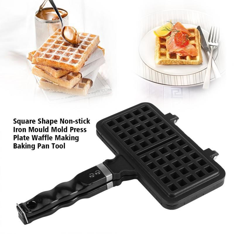 CakePan Belgian Waffle Maker Cetakan Kue Wafel Non Stick Highest Quality