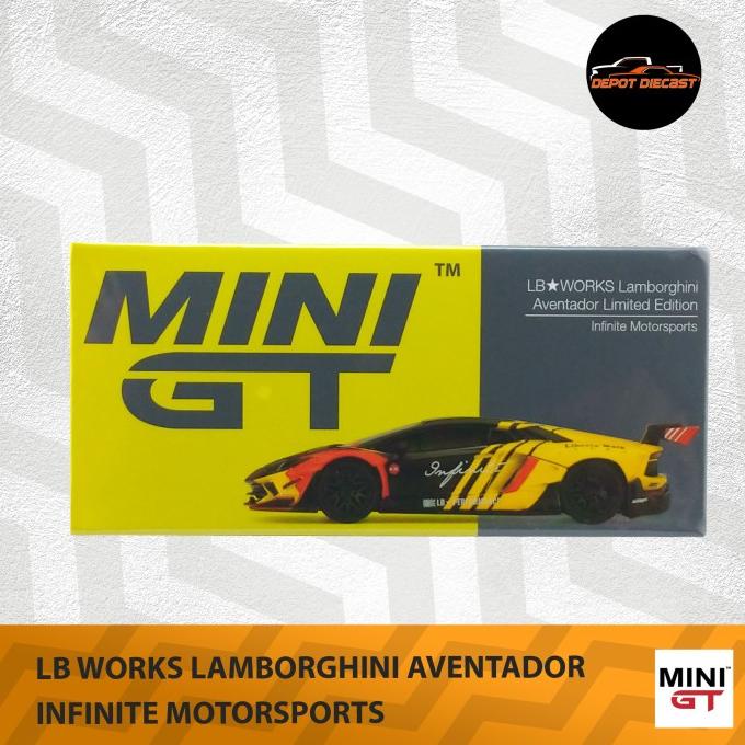 Mini GT MiniGT MGT 329 Lamborghini Aventador Infinite Motorsports