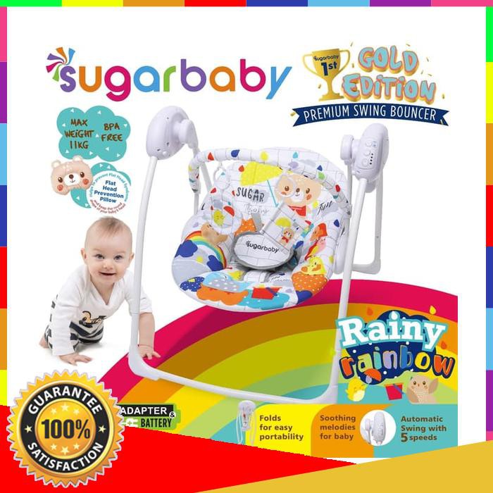 SWING BOUNCER SUGAR BABY GOLD EDITION (BOUNCER BAYI BERAYUN OTOMATIS)