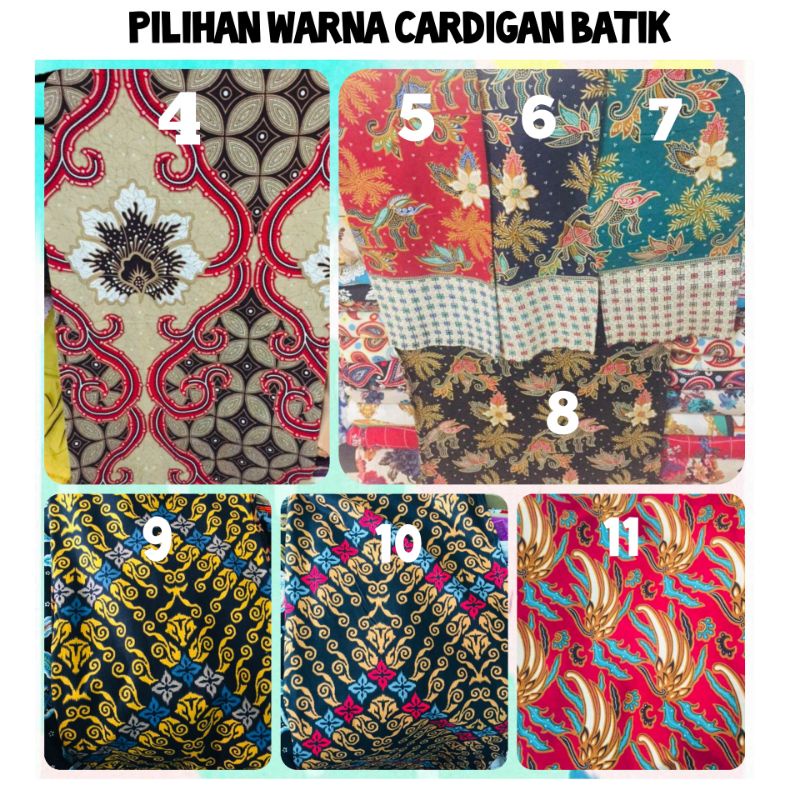 Cardigan batik termurah harga grosir cardigan wanita bisa buat couple jual inner rok tanpa lengan