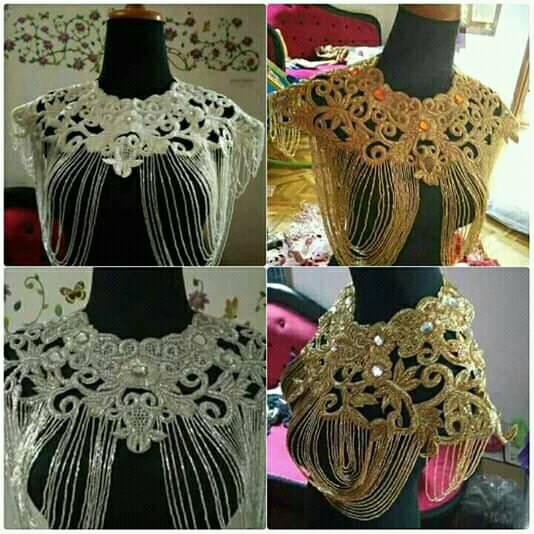 Aksesoris Pengantin / Aksesoris Dada Bolero / Aksesoris Penutup Dada / Choker Pengantin