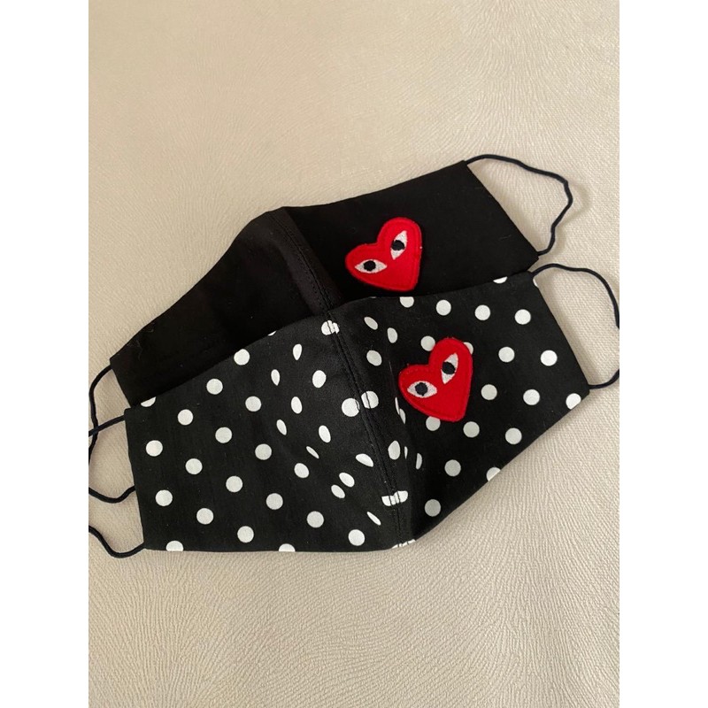 Masker Kain Premium | CDG Mask | Masker Branded CDG | Masker Branded premium | Masker Tweed Premium