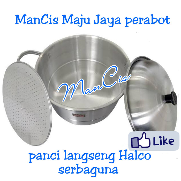 Jual Panci Halco Serbaguna 40 Cm Langseng Kukusan Alumunium Dandang Shopee Indonesia 