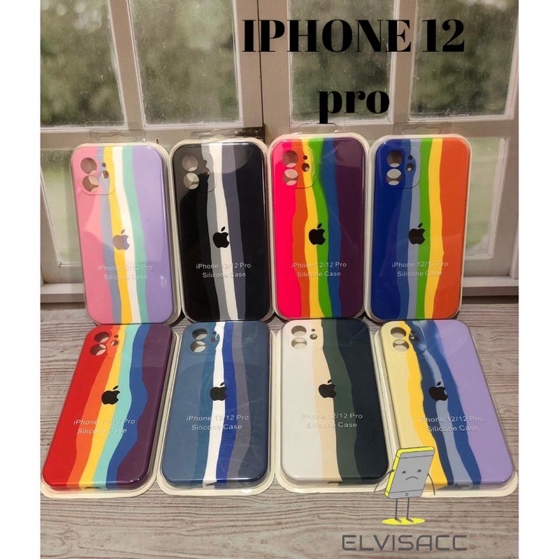 CASE IPHONE 12 PRO SILIKON CASE NEW RAINBOW COVER