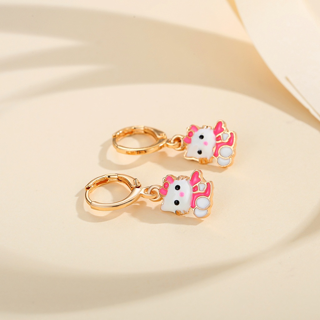 Y705 [COD✔] Anting Anak Lapis Emas Busana Lucu Anting Hello Kitty Tusuk Anak Anti Karat