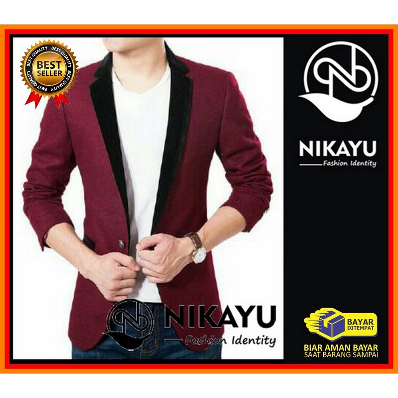 [Fashion Pria] Blazer Gakuran Crowszero Blazer Pria Korea Style MK882 Blazer Harazima Jas Formal P