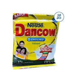 Dancow Sachet coklat Fortigro 27 Gram Per Renceng