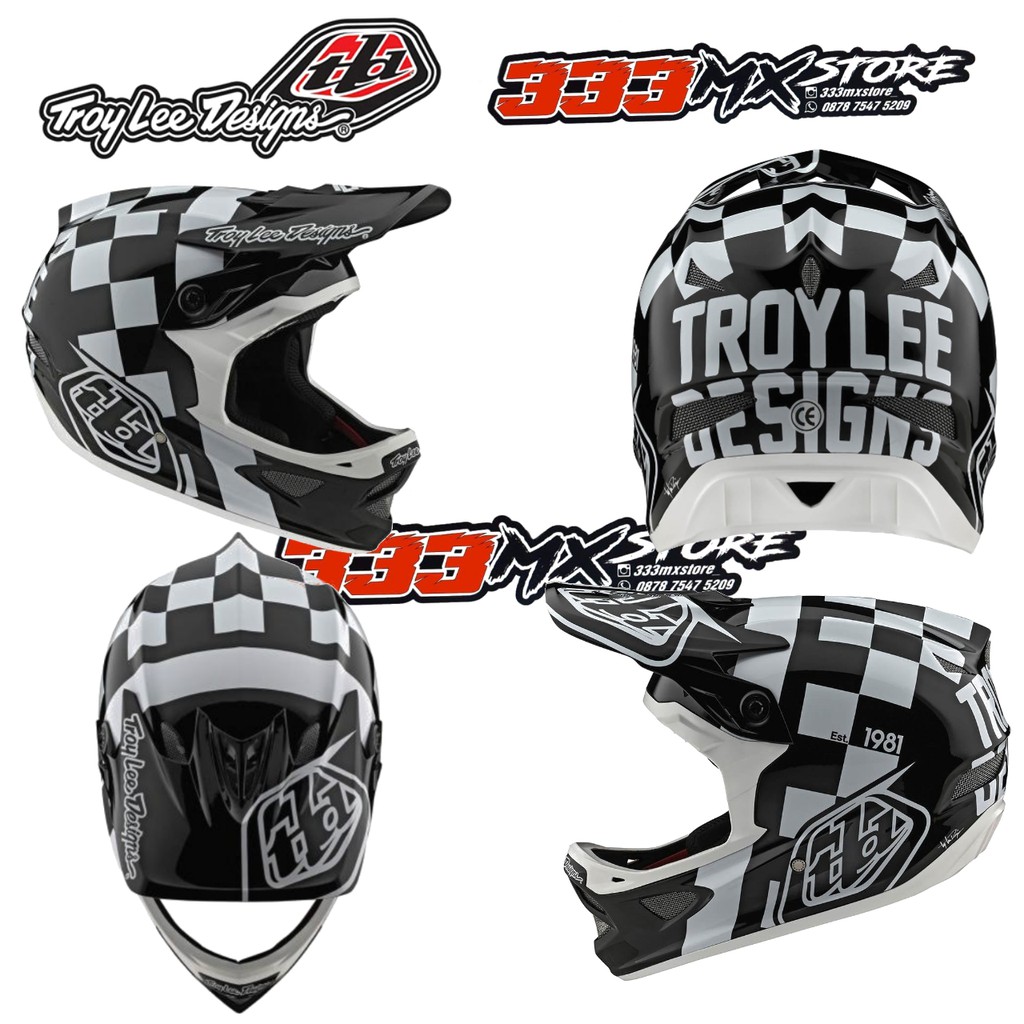 HELM SEPEDA MTB DOWNHILL BMX TLD D3 FIBERLITE. HELM LEATT FOX