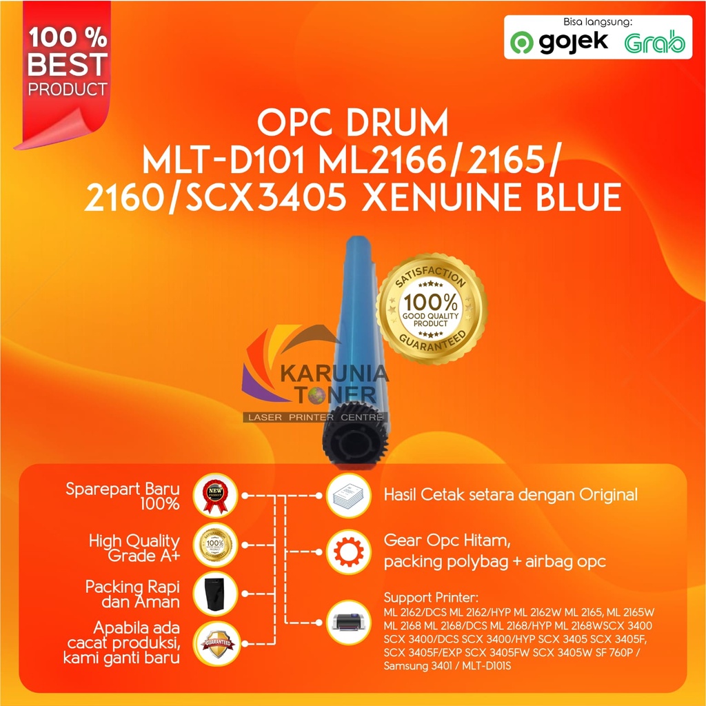 OPC DRUM XENUINE BLUE MLT D101 ML2166 2165 2162 2160 SCX3400 SCX3405