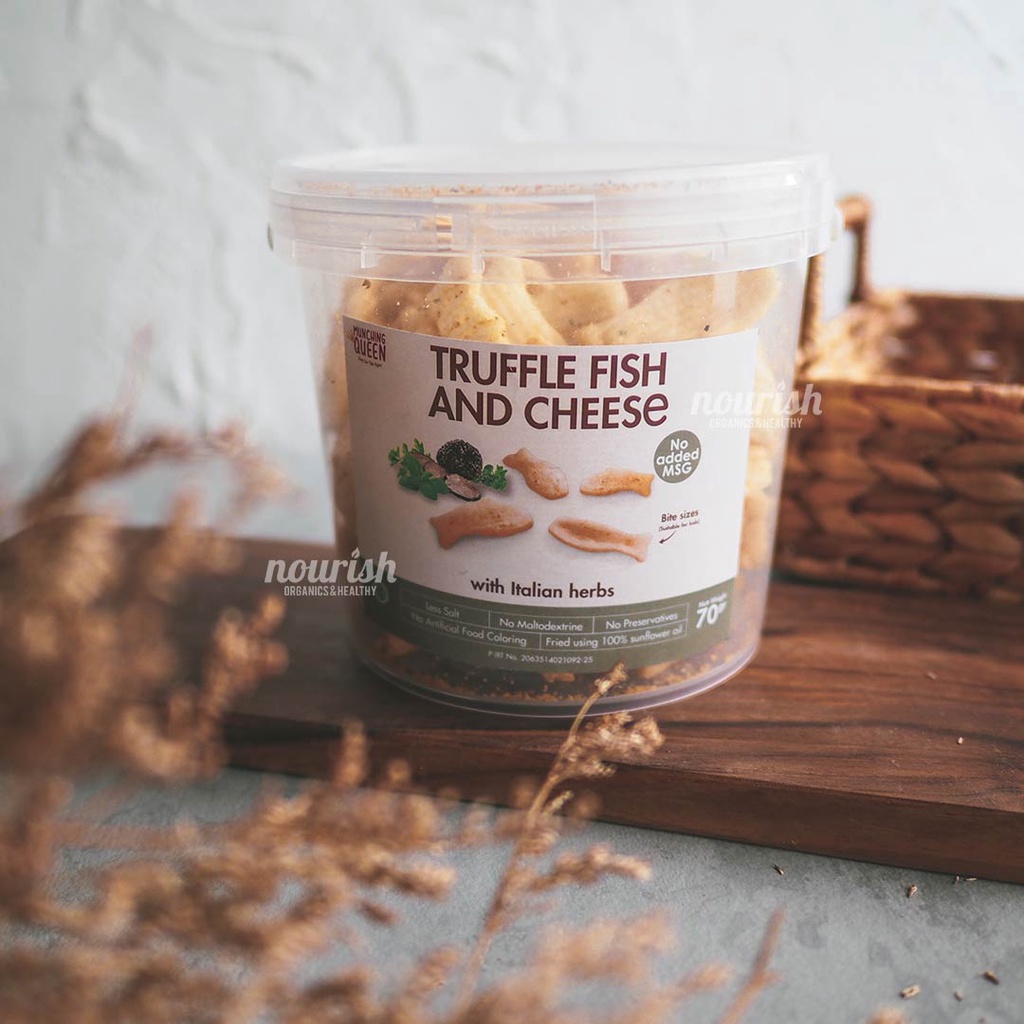 Munching Queen, Truffle Fish and Cheese with Italian Herbs 70gr NO MSG