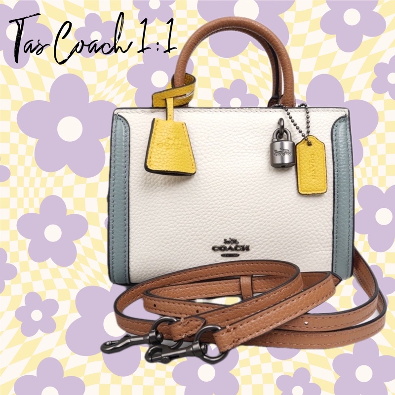 Jual [COD] Tas Coach micro zoe crossbody colorblock mini murah import Indonesia