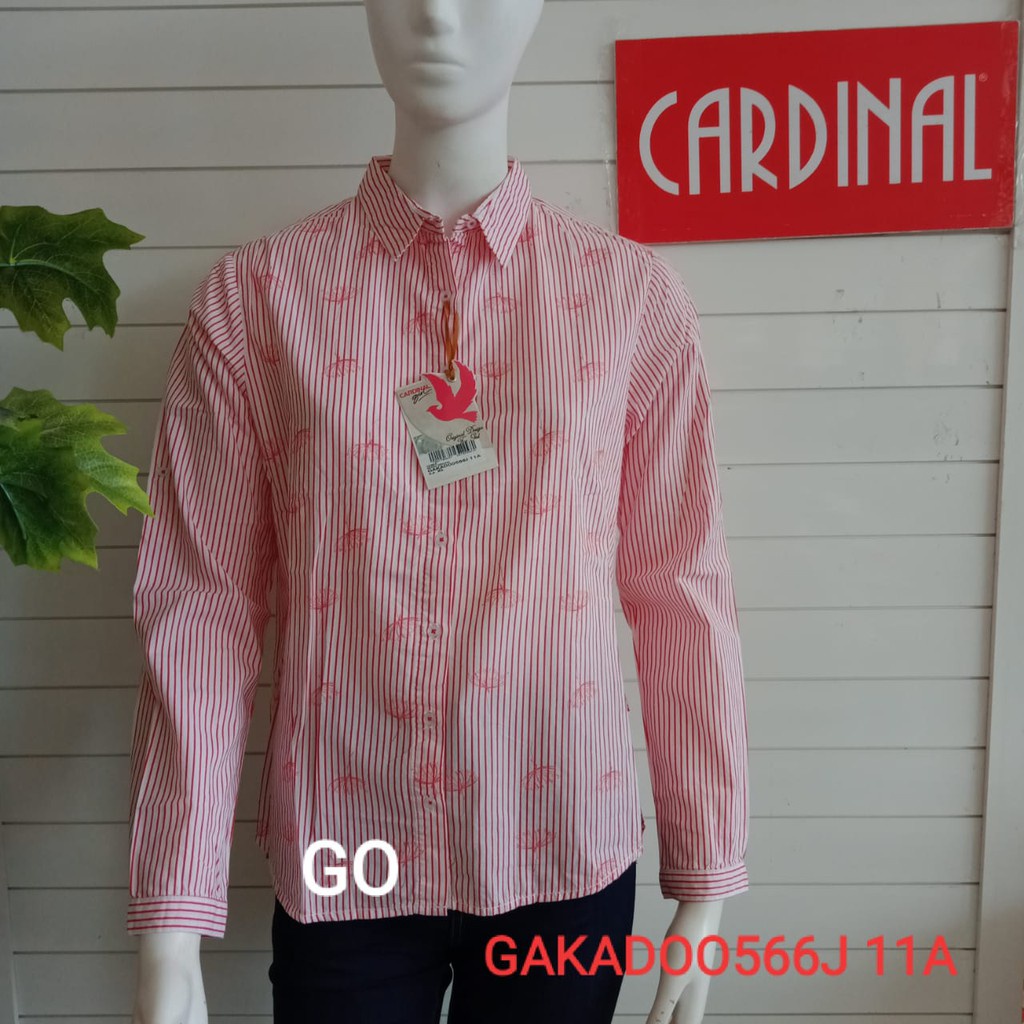 BB CARDINAL GIRL CC KEMEJA Pakaian Wanita Atasan Kemeja Hem Casual Santai Original Lengan Panjang