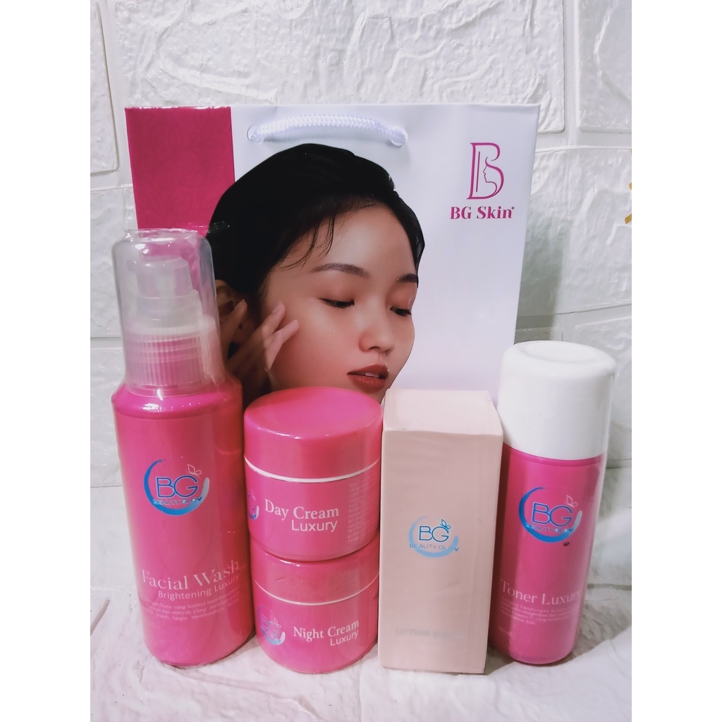 BG SKIN LUXURY WHITENING PAKET + LIFTING SERUM / PAKET BEAUTY GLOW WHITENING + LIFTING SERUM BEAUTY 