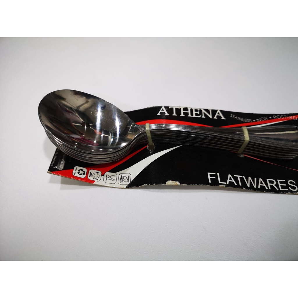 Sendok Sop / Sendok Sayur / Weston Flatwares Athena Soup Spoon isi 6 pcs