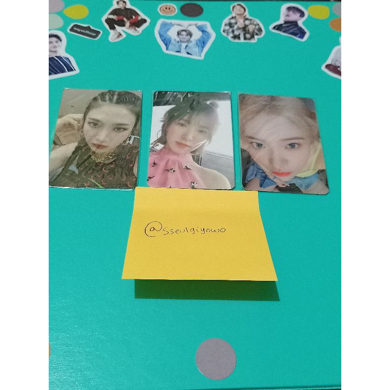 wts jual pc Wendy day 2 / pc Joy day 1 / pc Yeri day 2 red velvet boleh nego