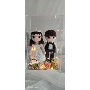 Kotak Cincin Pernikahan/box cincin lamaran/Ring box akrilik /Tempat cincin akrilik