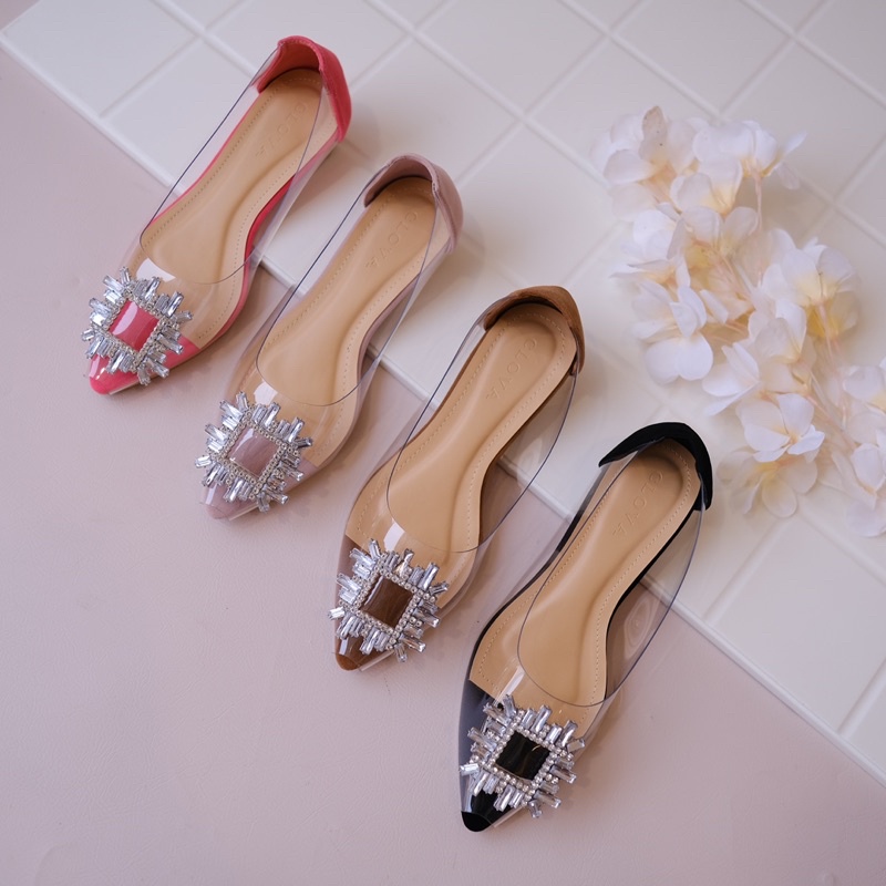 Zarra Clear Flatshoes - Flatshoes Wanita Terbaru