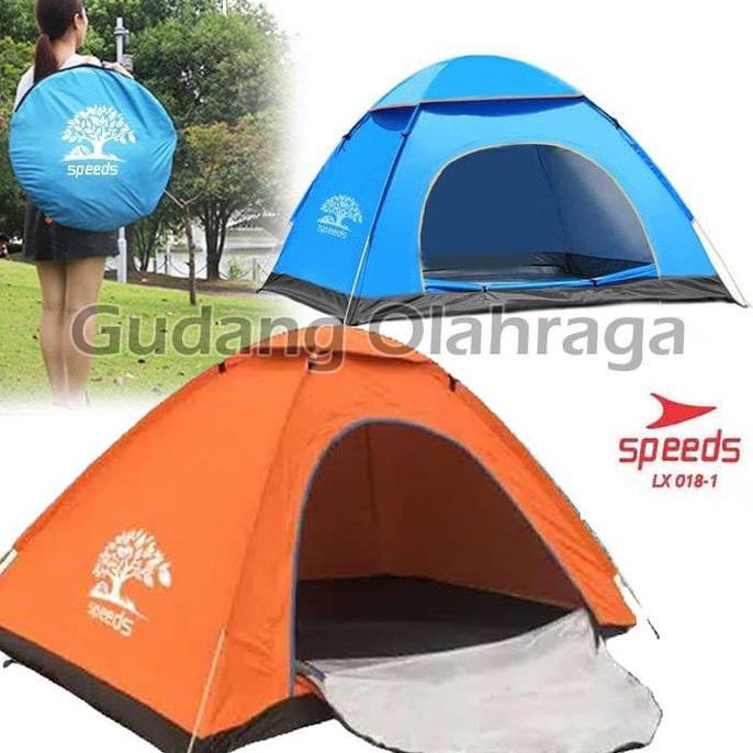Tenda Camping 2 Orang Lipat Portable Indoor Outdoor SPEEDS LX018-1 - Biru