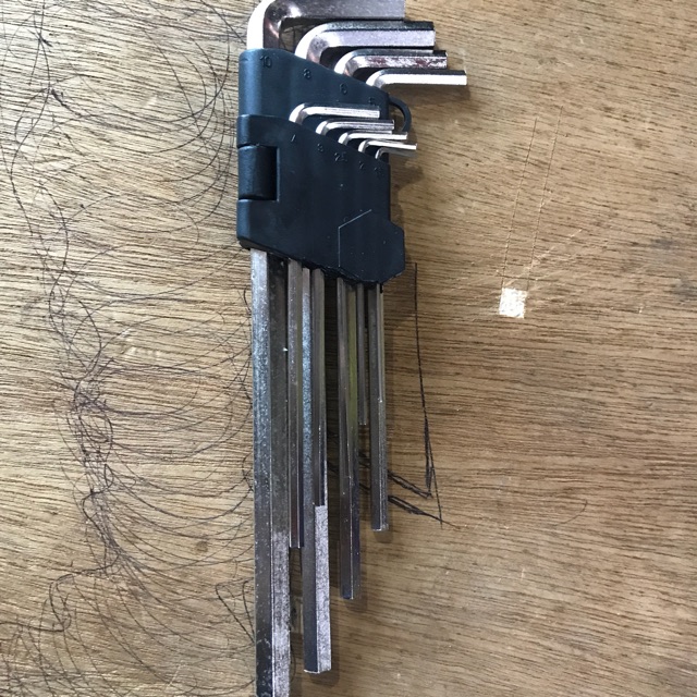 Kunci L panjang Set Lengkap 9 Piece Ball Point Hex Key Murah