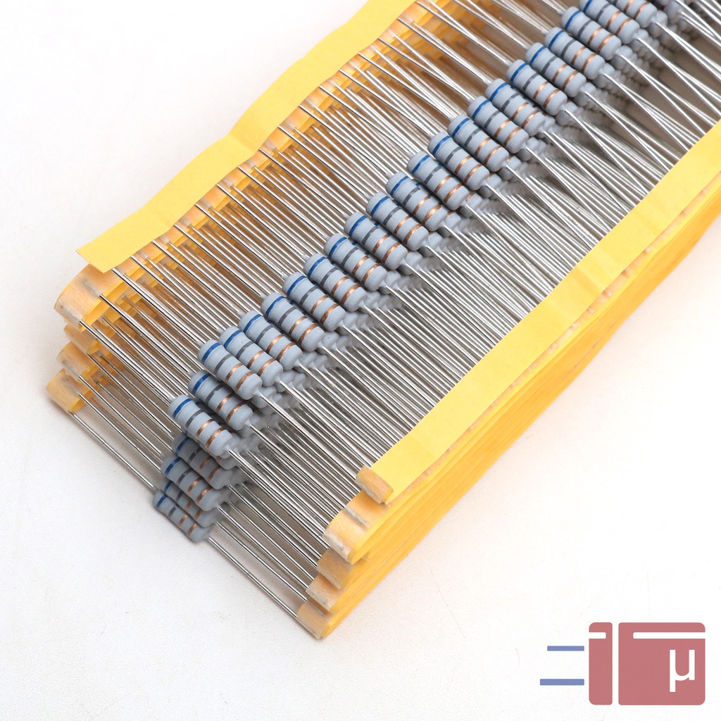 x10 Resistor 6R8 6.8 Ohm 1W Metal Oxide 5% Taiwan Kaki Tembaga